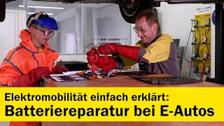 Batteriereparatur bei Elektroautos  ÖAMTC [upl. by Jacinda]