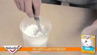 How to  Muurvuller poeder  Alabastine [upl. by Malva]