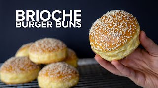 How to make Brioche Burger Buns BY HAND [upl. by Mufi]