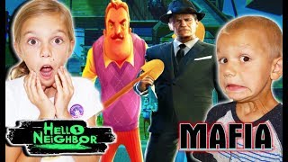 SECRET Mafia At Hello Neighbor HOUSE Hello Neighbor and Mafia VS Tannerites Family [upl. by Ymac]