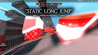 ROBLOX PARKOUR Long Jump Static Long Jump and Sling Shot Tutorial [upl. by Underwood545]