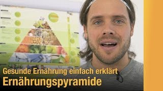 Gesunde Ernährung einfach erklärt –Ernährungspyramide [upl. by Lledyl]