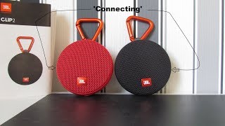 How to connect 2 JBL Clip 2 speakers [upl. by Nosiram]