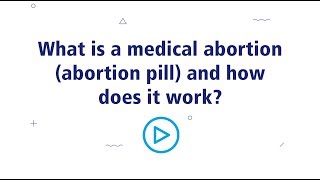 How does medical abortion aka the abortion pill work [upl. by Lavoie]