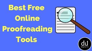 Best Free Online Proofreading Tools  Digital U [upl. by Stella]