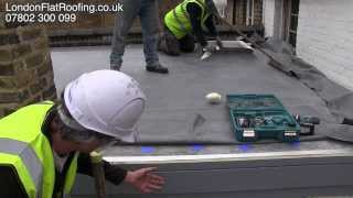 EPDM Rubber Roof Over New Insulation New Warm Roof [upl. by Enivid]