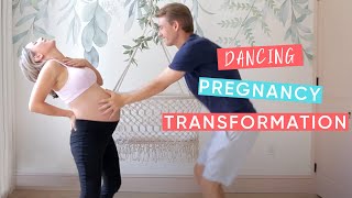 Dancing Pregnancy Bump Timelapse  Jenna Sue 540 Weeks Pregnancy Transformation  Channel Mum [upl. by Julina]