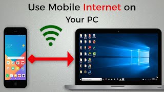 How To Connect Internet from Mobile to PC or Laptop via hotspot [upl. by Pauiie]