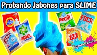 ¿Qué jabón polvo sirve para Slime  Supermanualidades [upl. by Illek990]