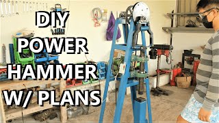 Building a DIY Power Hammer Machine quotWITH PLANSquot [upl. by Ekim]