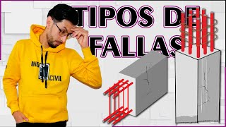 TIPOS DE FALLAS  VIGAS Y COLUMNAS  CONCRETO REFORZADO [upl. by Wil]