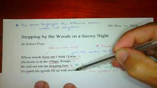 Stopping by the Woods on a Snowy Night by Robert Frost – poem analysis [upl. by Jeromy]