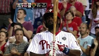 Tony Gwynn Jr greeted by Phillies fans after his fathers passing [upl. by Edelstein]