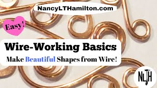 Wire Working Basics How to create beautiful shapes from wire [upl. by Aisatan]