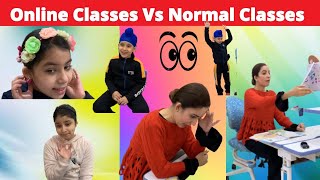 Online Classes Vs Normal Classes  RS 1313 VLOGS  Ramneek Singh 1313 [upl. by Esir]