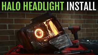 TRS Tips How to Install LED Halos In your Headlights Switchback RGB XSB Strips [upl. by Kreegar]