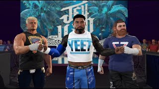 WWE 2K23 Jey Uso vs Roman Reigns Undisputed WWE Universal Championship Raw [upl. by Jd]