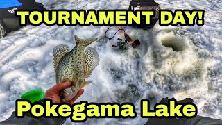 Ice Fishing Crappies  TOURNAMENT DAY  Pokegama Lake [upl. by Rexanna]