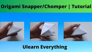 Origami snapperchomper  Tutorial [upl. by Netsyrc]