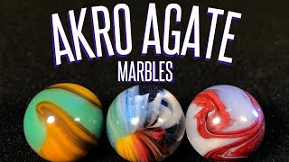 Akro Agate Marbles collection and identification [upl. by Toby]