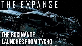 The Expanse  The Roci Launches From Tycho Station [upl. by Dreeda]