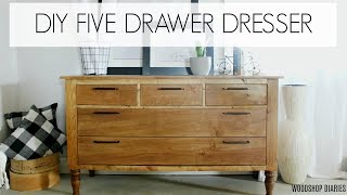 How to Build a DIY Dresser [upl. by Llewxam]