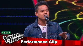 Kiran Gajmer quotTeenpateyquot Blind Audition Performance  The Voice of Nepal S3 [upl. by Eciryt55]