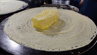 Indias Most Buttery Dosa  Ghotala Dosa  Indian Street Food [upl. by Kapeed]