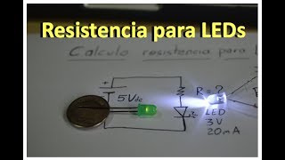 ✅ Que resistencia lleva un LED [upl. by Gilpin]