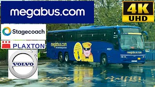 Megabus M12 Leeds to Sheffield Leicester London Plaxton Panther Volvo B12B Coach54079SF59FYY [upl. by Divadnahtanoj]