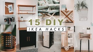 15 DIY Ikea Hacks  Upcycling Ideen im BohoScandi Look  einfach und schnell  EASY ALEX [upl. by Perpetua]