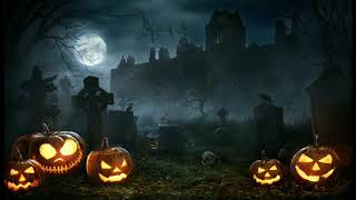 Best Halloween Ambience with Spooky Sounds Thunder n Lightening Spooky Organ Music [upl. by Doi]