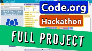 Codeorg Hackathon App  Complete Project Tutorial  All Parts  Unit 6 CSP [upl. by Prudy]