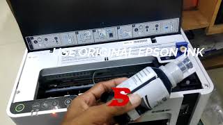 How to refill ink of printer Epson M1120 [upl. by Sanger]