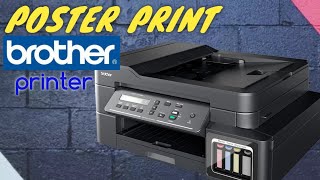 BROTHER DCPT710W  HOW TO POSTER PRINT USING MS WORD [upl. by Russi]