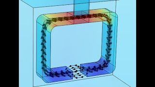 Modelling an AC electromagnet using Comsol Multiphysics [upl. by Neehar]