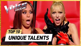 UNBELIEVABLY UNIQUE talents in 2022 on The Voice [upl. by Yadnil56]