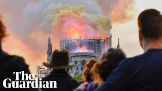 Notre Dame fire Paris mourns as Emmanuel Macron commits to rebuilding the famous cathedral [upl. by Airekahs]