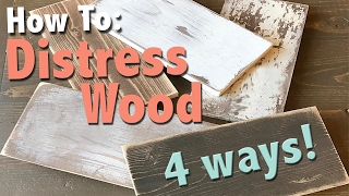 How To Distress Wood 4 Ways  Shanty2Chic [upl. by Chaudoin]