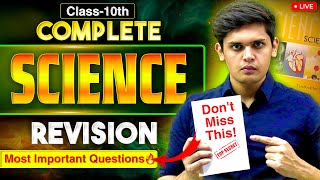 Class 10th  Complete Science Revision🔥 Most Important Questions  Prashant Kirad [upl. by Aisyle]