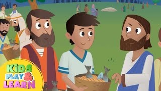 Jesus Feeds 5000  Bible For Kids [upl. by Aknayirp394]