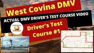 West Covina DMV Drivers Test Route 1  ACTUAL TEST ROUTE Behind The Wheel License Tip Video 2021 [upl. by Kancler]