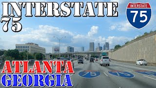 I75 North  Atlanta  Georgia  4K Highway Drive [upl. by Yecnahc]