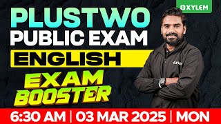 Plus Two Public Exam English  Exam Booster  Xylem Plus Two [upl. by Aleina725]