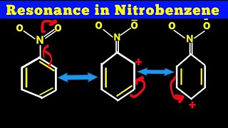 Resonance structures of Nitrobenzene  reonance in nitobenzene [upl. by Anitnerolf705]