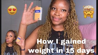 How im gaining weight Cipla Actin review South African YouTuber [upl. by Blumenfeld]