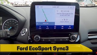 Learn all about Sync3 in the 2021 Ford EcoSport Android Auto Apple Car Play and more [upl. by Aivatan]