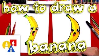 How To Draw Cartoon Banana [upl. by Garlen347]