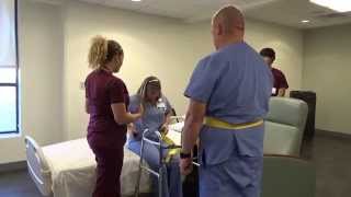 Physical Therapy Transfer Training  How To Transfer From Wheelchair To Bed [upl. by Gar]