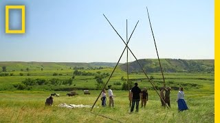 How to Build a Teepee  The Pioneers [upl. by Doehne]